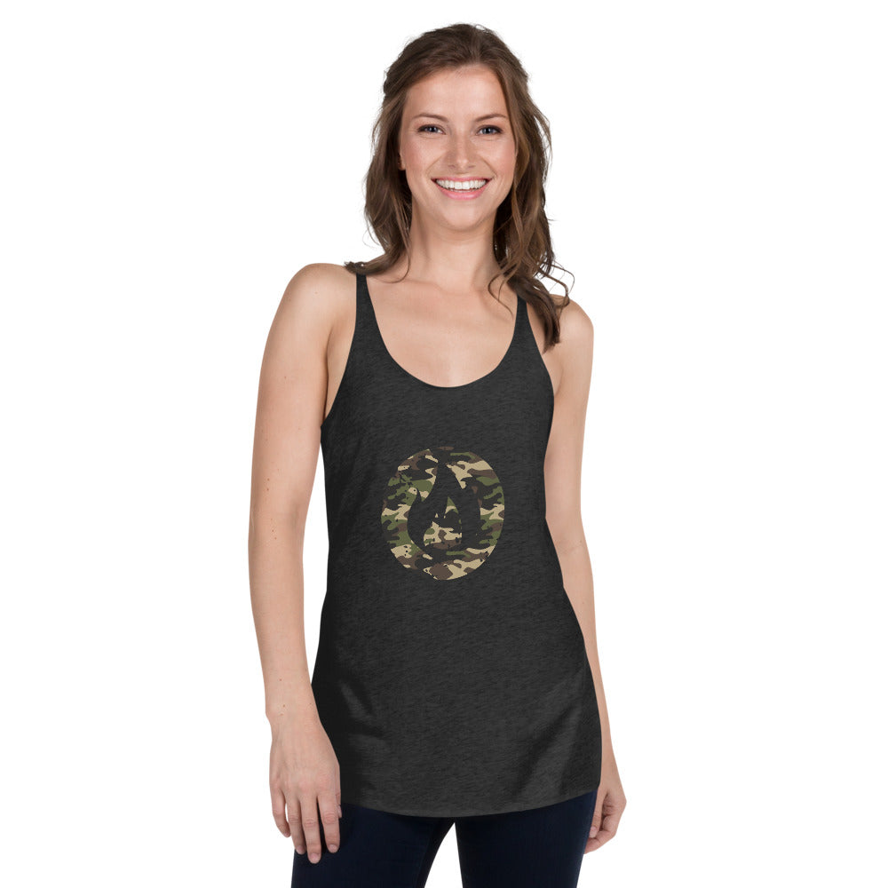 Bonfire Flame - Women's Racerback Tank